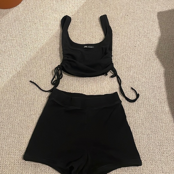 Zara Pants - Ribbed short and tank SET